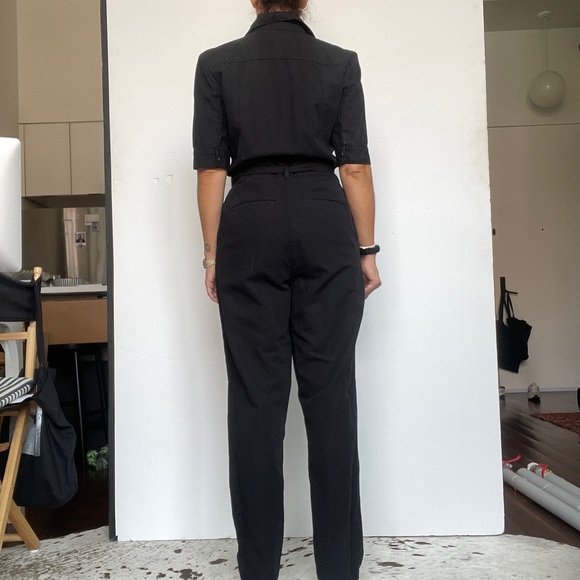 NEW FRAME Black Belted Jumpsuit With Tag - Picture 4 of 4